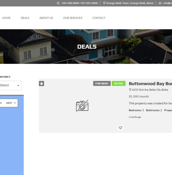 rushrealtybelize.com screenshot